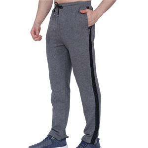 Breathable 100% Cotton Midweight Worsted Fabric <b>Men</b> Gym Joggers Quick Dry Mid Straight Fit Comfortable Casual Outdoor Travel - Product Image 1