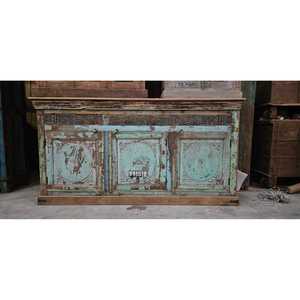 Élégante ferme moderne en bois massif vieilli + buffet en MDF couleur personnalisée pour chambre à coucher salle à manger salon hôtel - Product Image 1