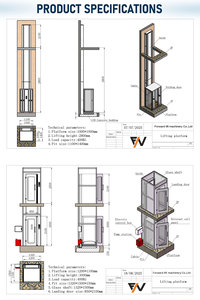 <span class=keywords><strong>Ascensor</strong></span> Residencial Compacto con Accionamiento por Tornillo Certificado por la CE, con Sistema de Numeración Física, 400 kg - Product Image 4