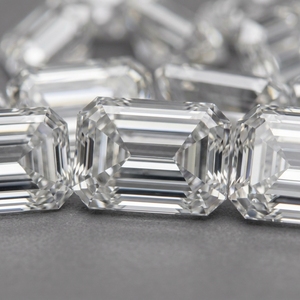 Diamante Sintético CVD HPHT DEF VVS VS de Corte Esmeralda de 3x2mm 3.5 x 2.5mm, Cultivado en Laboratorio, Corte Excelente - Product Image 2