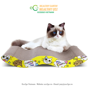 Eco2go Vietnam Griffoir pour chat réglable et durable en carton sisal, motif dessin animé, écologique, pour chats d'intérieur - Product Image 1