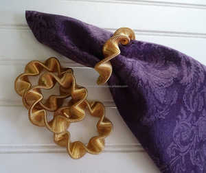 Anneaux de serviette en fer massif noir avec un design élégant parfait pour la maison, l'hôtel et le restaurant Utilisation élégante de la vaisselle - Product Image 6