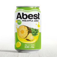Ananassap Drink, Vietnamese Sapdrank Met Ingeblikte Ananas In 330Ml Fruitsapblikjes Oem Odm Private Label