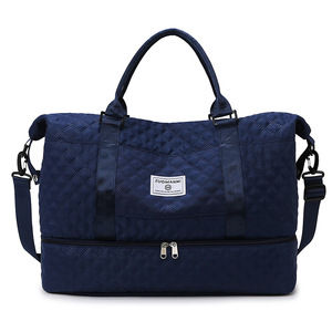 Bolsa de Viaje Acolchada Azul Marino con Compartimento Inferior para Zapatos - Product Image 1