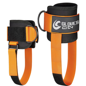 สายรัดข้อเท้าแบบคลาสสิก ผลิตจากผ้าฝ้ายเนโอพรีนอย่างดี พร้อมแผ่นรองรับแรงกระแทก ตัวล็อคแบบวงแหวนคู่ ป้องกันอย่างมืออาชีพ เหมาะสำหรับการออกกำลังกายในยิม - Product Image 1