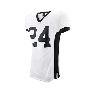 Maillot de football américain pour le jour du match, style fan, brodé, 100 % polyester, coupe athlétique à manches courtes pour homme - Product Image 6