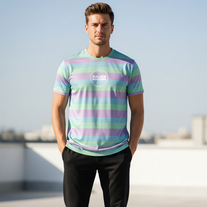 Camiseta Deportiva de Tela Reciclada Sostenible, Secado Rápido, Ecológica, Personalizable, Suministro Directo del Fabricante - Product Image 6