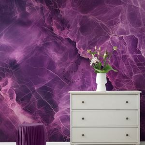 Modern <strong>Purple</strong> <strong>Marble</strong> Lightning Texture 3D <strong>Wallpapers</strong> Waterproof and Anti-Static Home Decor for Living Room - Product Image 5