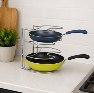 5-Tier Pot and Pan Organizer <b>Rack</b> for <b>Kitchen</b> Cabinet <b>Storage</b> Frying Pan Holder Space-Saving Cookware Stand for Pantry - Product Image 4