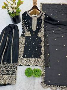 Conjunto de Palazzo para Mujer de Diseño con Bordado Codificado y Dupatta Elegante - Product Image 2