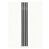 Diffuseur linéaire moderne en alliage d'aluminium réglable, grille de ventilation de plafond durable pour systèmes de ventilation CVC