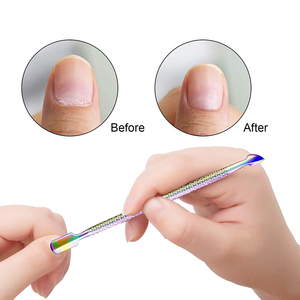 ที่ดันหนังกำพร้าสองด้าน ไทเทเนียมสีรุ้ง คุณภาพส่งออก อุปกรณ์ดูแลเล็บมืออาชีพ รับผลิตแบบ OEM แบรนด์ส่วนตัว - Product Image 6