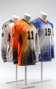 เสื้อเจอร์ซีย์แบบซับลิเมชั่นสั่งทำพิเศษ แขนยาว ทรงปกติ ผลิตจากโพลีเอสเตอร์ 100% สำหรับการแข่งขันและฝึกซ้อม ระบายอากาศได้ดี เหมาะสำหรับผู้ใหญ่ - Product Image 2