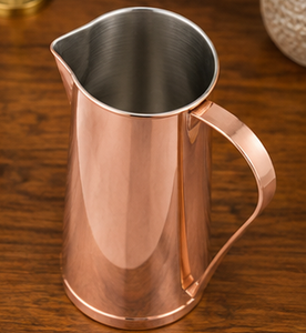 Copper Water Pitcher Jug Ayurvedic Health Restorative Water <b>Storage</b> Indian Traditional Tableware Metallic Drinkware Carafe - Product Image 5