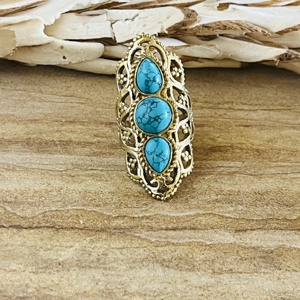 Hot Selling Peacock Boho Brass <b>Ring</b> Women 18k Gold Plated Bird <b>Statement</b> Dainty Minimal Jewelry Wholesale/OEM/ODM Bohemian - Product Image 1