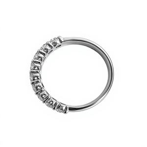 Anillo de Diamantes de Dos Filas de Plata de Ley 925 y Oro de 14K, Anillo de Eternidad con Diamante Cultivado en Laboratorio de 1.50ct, Anillo de Boda o Aniversario para Mujer - Product Image 3