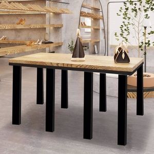 Gambe per Tavolino da Caffè in Acciaio Moderno a Forma di U da 30 Pollici con Cuscinetti Antiscivolo e Gambe per Panca - Product Image 3