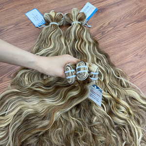 Extensions de cheveux vietnamiens de haute qualité incontournables, mèches de cheveux bruts naturellement ondulés, double épaisseur, prix de gros, prêtes à être expédiées - Product Image 6