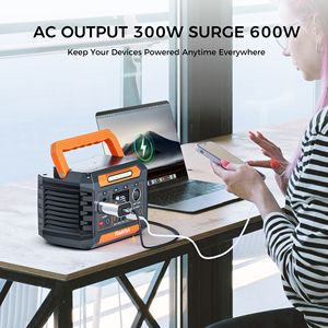 Centrale elettrica portatile 300W con luce a LED 230.88Wh/62400mAh generatore solare DC di uscita batteria di riserva per campeggio CPAP - Product Image 3