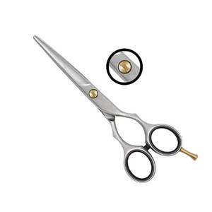 Ciseaux de coiffure professionnels en acier inoxydable, lame tranchante, pour droitiers, manche long, usage en salon - Product Image 1