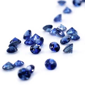 ไพลินมาดากัสการ์สีน้ำเงินธรรมชาติ ไม่ผ่านการปรับแต่ง ขนาด 2 มม. รูปทรงกลม  ไพลินสีน้ำเงินธรรมชาติเจียระไนแบบเหลี่ยม สำหรับทำเครื่องประดับ - Product Image 1
