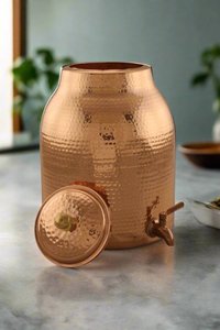 Unicorn Handicrafts Luxury Copper Eco-friendly Modern Handmade <b>Water</b> <b>Dispenser</b> & <b>Cooler</b> Beverage Container for Office Use - Product Image 2