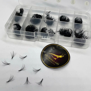 ขนตาปลอมแบบพัดสำเร็จรูป Wispy Loose Lashes  แบบถาด  ความยาวผสม  ความโค้ง CC  ขนแคชเมียร์  500 พัดสำเร็จรูป - Product Image 2