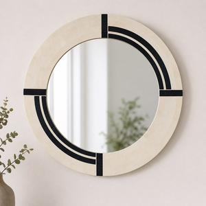 Espejo de Pared con Incrustaciones de Hueso de la Mejor Calidad, Estilo Moderno, Hecho a Mano - Product Image 1