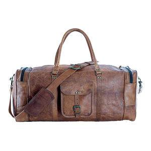 Sac de voyage classique en cuir PU avec logo personnalisé, sac de sport en vente - Product Image 6