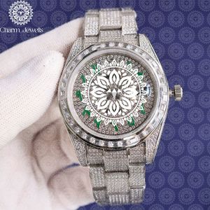 Reloj de Lujo para Mujer Charm Jewells, Caja Redonda de Acero Inoxidable de 38 mm, Cuarzo Analógico, Incrustado con Diamantes, Brazalete de Moda - Product Image 4