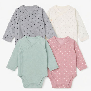 JALBEBE Tutina Neonato Unisex Autunnale in Cotone Spandex Intrecciato, Ecologica, Lavabile, a Maniche Lunghe, con Chiusura a Bottoni Frontale Aperta - Product Image 1