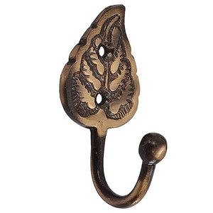 Pan Brass Decorative Wall Hanger Hook Vintage Antique Finish Handcrafted Wall Mount Hook - Product Image 1