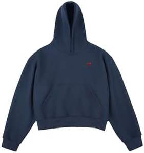 Sudadera con Capucha Corta para Hombre, Estilo Urbano, Vintage, Desgastada, Lavada con Ácido, de Alta Calidad, Personalizable, en Oferta - Product Image 2