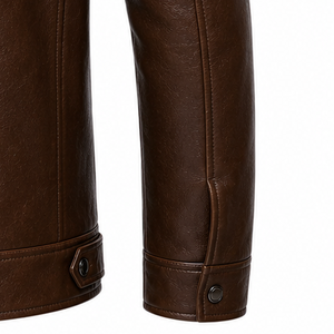 Chaqueta de Cuero Casual de Invierno para Hombre, Abrigo de Motocicleta Premium, Elegante, Cálido, Ajustado, a la Moda, Tendencia 2026, Nueva Llegada - Product Image 4