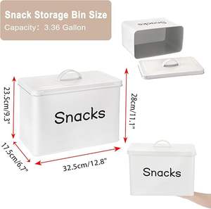 Recipiente de Almacenamiento de Metal Premium para Cocina, Más Vendido, con Tapa Resistente para Máxima Frescura y Protección Contra la Humedad - Product Image 4