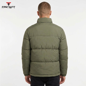 Custom Design Long Canvas Stand Collar Windbreaker Outdoor Bubble Coats Plus Size Puffer <b>Jacket</b> High Quality Men's <b>Jackets</b> - Product Image 5