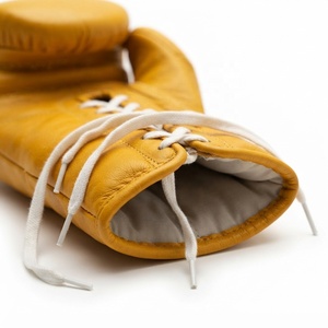 Guantes de Boxeo de Cuero para Adultos, con Cordones y Soporte para Muñeca, Guantes de Combate para Entrenamiento de Boxeo, para Niños, Uso Profesional, Resistentes a la Humedad - Product Image 1