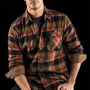 เสื้อเชิ้ตผ้าแฟลนเนลผู้ชาย แขนยาว ผ้าฝ้ายนุ่ม สวมใส่สบาย ลายสก็อต ติดกระดุม เหมาะสำหรับใส่ทำงานกลางแจ้ง ทันสมัย - Product Image 3