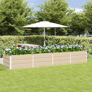 Maceta de Acero Color Marfil 125.98 X 31.50 X 17.72 Pulgadas, Macetas y Jardineras - Product Image 1