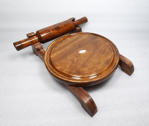 Premium Sheesham Wood Chapati <b>Rolling</b> Board <b>Rolling</b> <b>Pin</b> Set Wholesale Kitchenware Making Roti Chakla Belan Pastry Board <b>Pattern</b> - Product Image 1