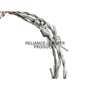 2mm Metallic <b>Silver</b> Premium Leather Barbed <b>Wire</b> Cord Twisted Cowhide Rope Jewelry Making Supplies Bulk OEM Export RTS Available - Product Image 3
