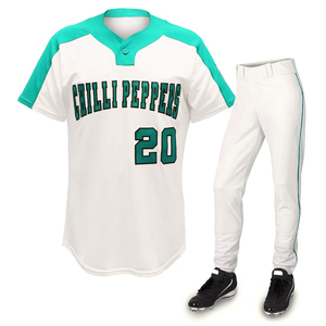 Nouvel Arrivage Personnalisable Grande Taille Ensemble Uniforme de Baseball et Softball Sublimé Col en V pour Hommes Équipes Haute Performance Élégant 100% - Product Image 4