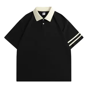 Nouveau design de polo en coton personnalisé, chemises à séchage rapide 100% coton pour hommes, vente en gros