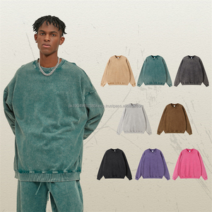 Sudadera Vintage 420GSM para hombre, 100% de algodón de alta calidad, lavado ácido personalizado, nuevo diseño, sudaderas con capucha de gran tamaño para hombre - Product Image 1