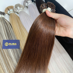 Extensiones de Cabello Virgen Vietnamita al por Mayor Rusa Hair, Punta Plana, Doble Trama a Máquina, Textura Lisa/Ondulada/Rizada, Logotipo Personalizado, Alta Calidad - Product Image 3