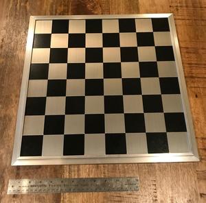 Jeu d'échecs de luxe en métal avec plateau en bois, pièces romaines en métal, jeu d'échecs professionnel en cuivre et argent antique - Product Image 5