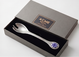 Pinwheel Ceramic Salad Server Duo Stainless Steel With Ceramic Inlay Cap Perfect for Home Kitchen Use and Hotel And Restaurants - Product Image 4