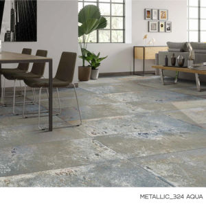 กระเบื้องพอร์ซเลนเมทัลลิก Noble ขนาด 600x1200 มม. รูปแบบใหญ่พิเศษ ผิวมันเงา คุณภาพพรีเมียม สำหรับตกแต่งผนังและพื้นภายในและภายนอกอาคาร ดีไซน์ทันสมัย ระดับพรีเมียม - Product Image 1