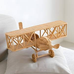 Hélicoptères en rotin tressé faits à la main pour enfants, prix de gros, jouets hélicoptères en rotin, décoration de chambre d'enfant - Product Image 4