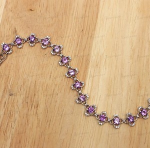 Natural Amethyst Stone Gold 925 Sterling Silver <b>Charm</b> Luxury Bracelet Elegant Purple Crystal Jewelry Party February Birthstone - Product Image 2